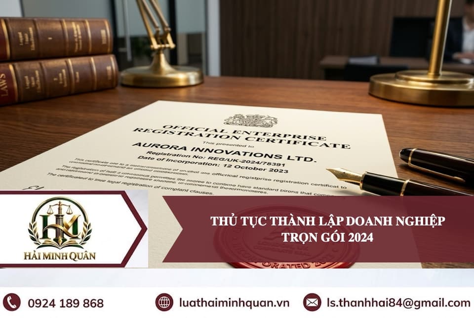 Thủ Tục Thành Lập Doanh Nghiệp 2024